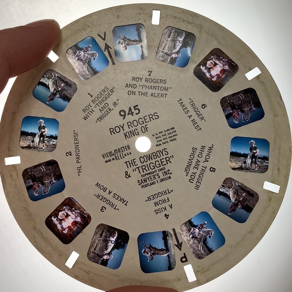 3 Vintage 1940’s Sawyers View-Master Reels - Colonial, Roy Rogers, Rockefeller - Picture 8 of 9